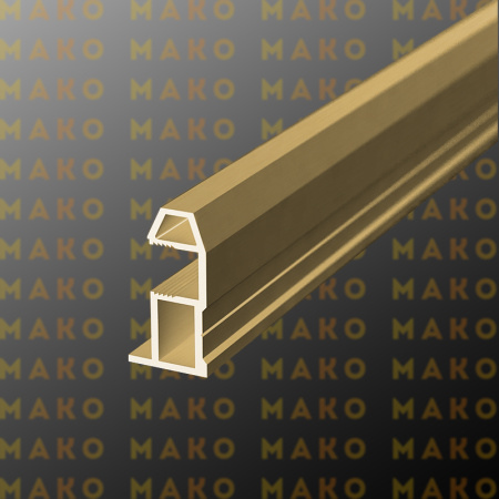 Профиль вертикальный MS161 Золото браш (A39)